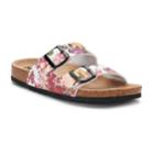 Women's Mudd&reg; Printed Double Buckle Cork Sandals, Size: Xl, White