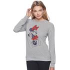 Disney's Minnie Mouse Juniors' Classic Graphic Sweatshirt, Teens, Size: Xl, Heather Gray