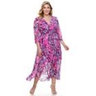 Plus Size Chaya Floral High-low Maxi Dress, Women's, Size: 14 W, Multi