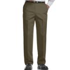 Big & Tall Haggar&reg; Work To Weekend&reg; Classic-fit Flat-front Expandable Waist Pants, Men's, Size: 48x32, Brown