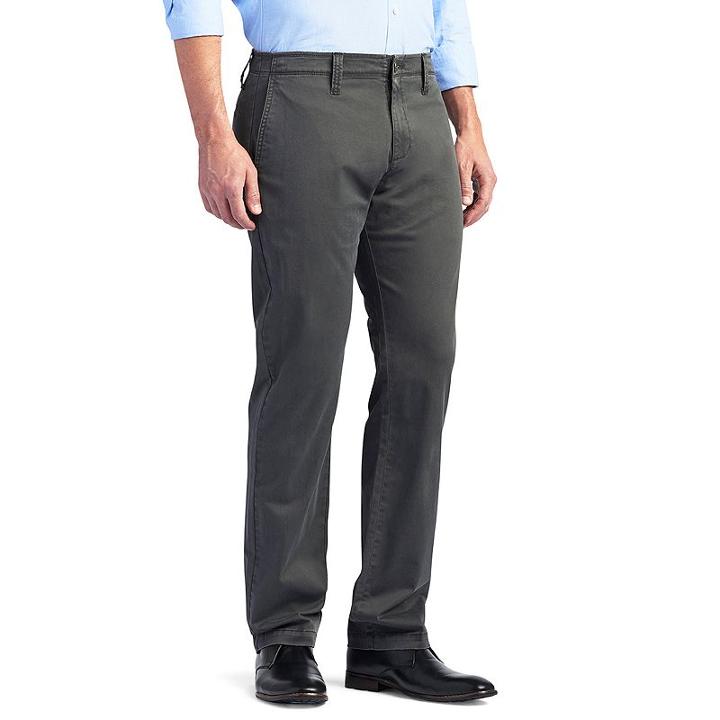 Men's Lee Modern Series Chino Straight-fit Pants, Size: 34x32, Med Grey