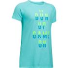 Girls 7-16 Under Armour Bun Up Game On Graphic Tee, Size: Large, Red Overfl