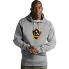 Men's Antigua Los Angeles Galaxy Victory Logo Hoodie, Size: Xxl, Light Grey