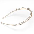 Lc Lauren Conrad Flower & Simulated Crystal 2-row Headband, Women's, White