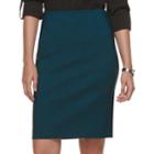Women's Elle&trade; Pull-on Pencil Skirt, Size: Xs, Dark Blue