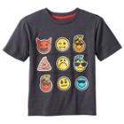 Boys 4-7 Emoji Grid Graphic Tee, Boy's, Size: M (5/6), Dark Grey