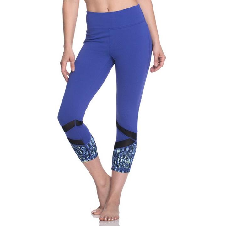 Women's Gaiam Om Align Yoga Capri Leggings, Size: Medium, Orange Oth