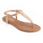 Apt. 9&reg; Women's Kiki Silhouette Thong Sandals, Size: Medium, Brown Oth