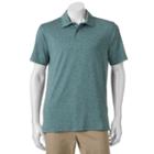 Men's Coolkeep Heathered Mesh Performance Polo, Size: Large, Green Oth