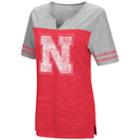 Women's Campus Heritage Nebraska Cornhuskers On The Break Tee, Size: Medium, Dark Red