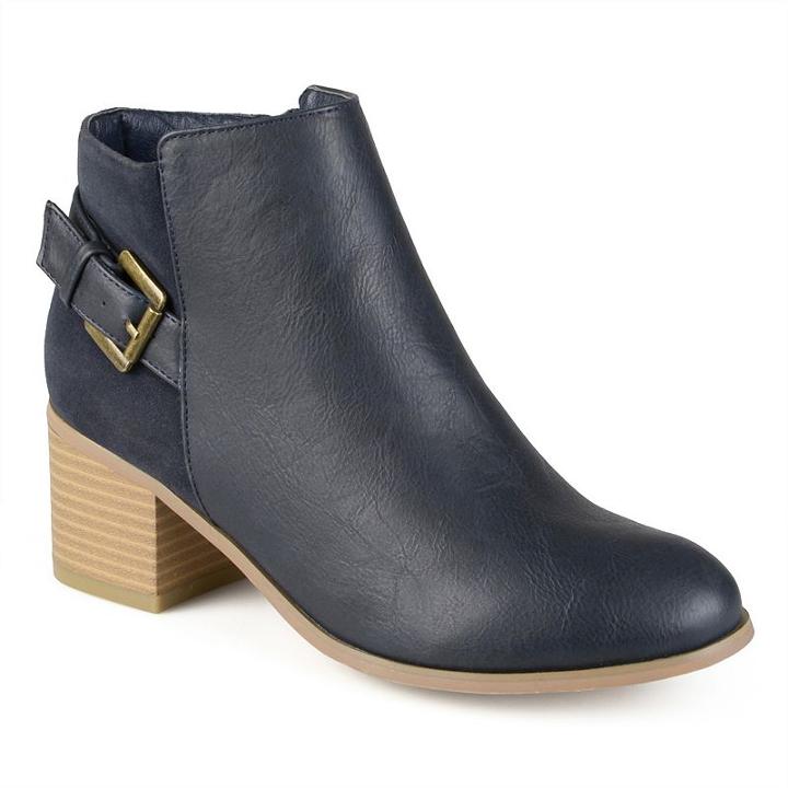 Journee Collection Teegan Women's Ankle Boots, Girl's, Size: 11, Blue (navy)