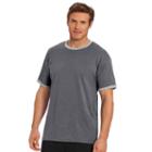 Men's Champion Jersey Ringer Tee, Size: Small, Dark Grey