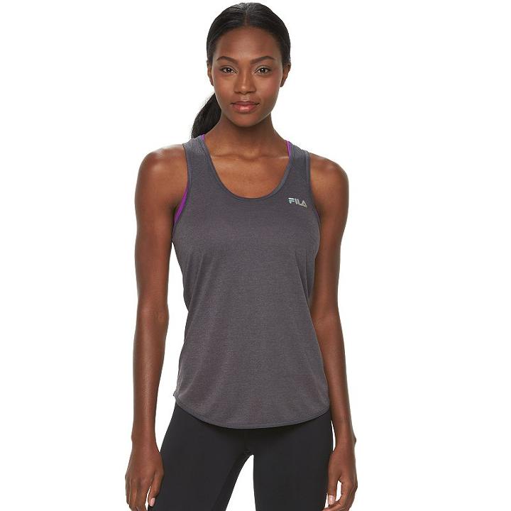 Women's Fila Sport&reg; Essential Workout Tank Top, Size: Large, Black