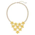 Yellow Flower Statement Necklace, Women's