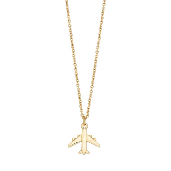 Lc Lauren Conrad Airplane Pendant Necklace, Women's, Gold