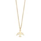 Lc Lauren Conrad Airplane Pendant Necklace, Women's, Gold
