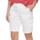 Women's Sonoma Goods For Life&trade; Mandy Utility Bermuda Shorts, Size: 18, White