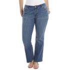 Plus Size Lee Curvy Fit Bootcut Jeans - Women's, Size: 16w Short, Dark Blue