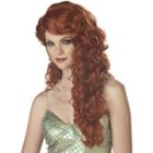 Auburn Mermaid Costume Wig - Adult, Women's, Red