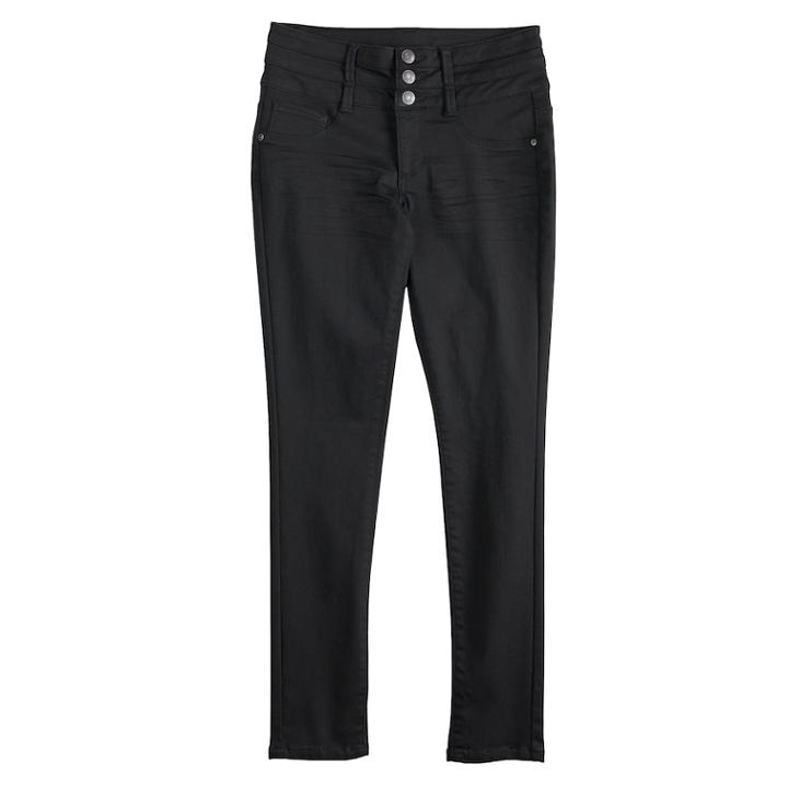 Girls 7-16 & Plus Size Mudd&reg; Jeggings, Size: 7, Black
