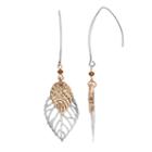 Apt. 9&reg; Two Tone Leaf Drop Earrings, Women's, Multicolor