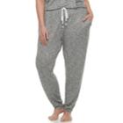 Plus Size Sonoma Goods For Life&trade; Jogger Lounge Pants, Women's, Size: 1xl, Grey