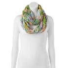Manhattan Accessories Co. Floral Watercolor Infinity Scarf, Women's, Green
