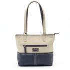 Stone And Co. Donna Colorblock Leather Tote, Women's, Blue