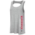 Women's Colosseum Wisconsin Badgers Twisted Back Tank Top, Size: Medium, Black