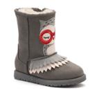 Jumping Beans&reg; Keeya Owl Toddler Girls' Mid-calf Boots, Size: 6 T, Grey