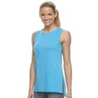 Women's Tek Gear&reg; Step Hem Tank, Size: Medium, Med Blue