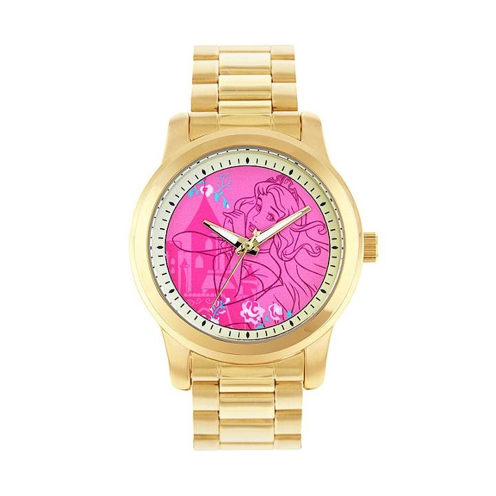 Disney's Sleeping Beauty Aurora Women's Stainless Steel Watch, Yellow