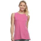 Women's Tek Gear&reg; Step Hem Tank, Size: Medium, Med Pink