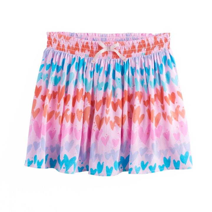 Girls 4-12 Sonoma Goods For Life&trade; Smocked Waist Skirt, Size: 12, Light Pink