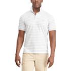 Men's Chaps Coolmax Classic-fit Striped Performance Polo, Size: Large, Grey