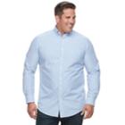 Big & Tall Croft & Barrow&reg; Regular-fit Plaid Button-down Shirt, Men's, Size: Xxl Tall, Blue (navy)