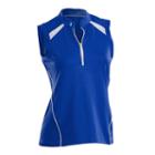 Women's Nancy Lopez Sporty Sleeveless Golf Polo, Size: Small, Blue