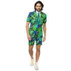 Men's Opposuits Slim-fit Summer Juicy Jungle Suit & Tie Set, Size: 44 - Regular, Green Blue