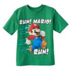 Boys 4-7 Super Mario Bros. Run Mario Graphic Tee, Size: Small, Med Green