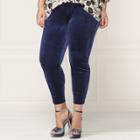Lc Lauren Conrad Runway Collection Velvet Leggings - Plus Size, Women's, Size: 1xl, Dark Blue