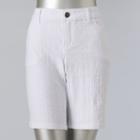 Women's Simply Vera Vera Wang Jacquard Bermuda Shorts, Size: 8, White