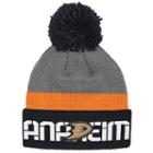 Adult Reebok Anaheim Ducks Cuffed Pom Knit Hat, Men's, Grey