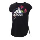 Girls 7-16 Adidas Short Sleeve All Star Tee, Size: Medium, Black