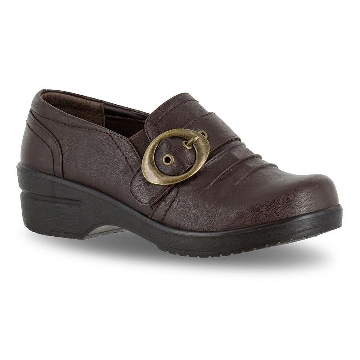 Easy Street Ode Women's Buckle Shoes, Size: 6.5 N, Brown