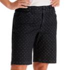 Lee Hazel Dot Comfort Waist Bermuda Shorts, Women's, Size: 6 Avg/reg, Blue