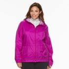 Plus Size Columbia Rain To Fame Hooded Rain Jacket, Women's, Size: 2xl, Lt Purple