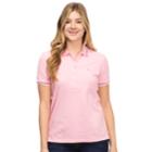 Women's Izod Slim Fit Pique Polo, Size: Large, Pink