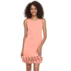 Women's Nina Leonard Wave Shift Dress, Size: Small, Dark Red