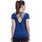 Women's Marika Monea Strappy Back Tee, Size: Xl, Blue (navy)