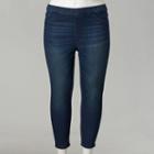 Plus Size Simply Vera Vera Skinny Capri Jeggings, Women's, Size: 16 W, Dark Blue